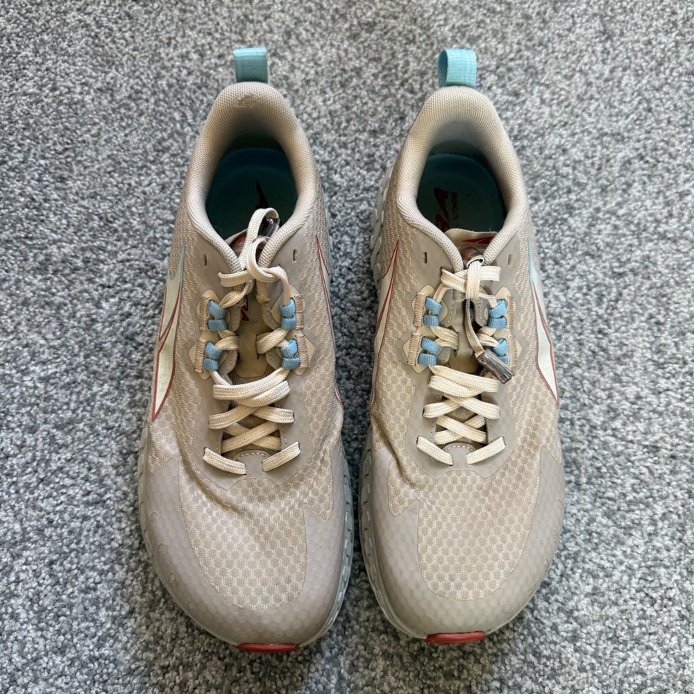 Altra Timp 4 men's Trail Running Shoes Tan Blue‎  Size 9.5